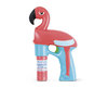 Flamingo bellenblaas pistool - Roze / Blauw - Kunststof - 14 x 4.5 x 23 cm