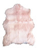 Schapenvacht WILLEKE - imitatie bont - Oud roze - 68 x 100 cm