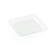 Sabert bord - Transparant - Kunststof - 18 x 18 cm - Set van 6 - Vierkant