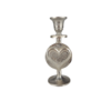 Kandelaar JET - Zilver - Metaal - &Oslash; 6.5 x 18.5 cm - Hart