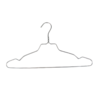 Kledinghangers met broeklat ANTOINE - Zilver- Aluminium - Set van 5