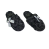 Pantoffels Slippers Met Grijze Boog - Zwart - Maat 36