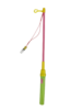 Lampionstokje met licht - Groen / Roze - 41 cm
