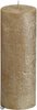 Bolsius Stompkaars Stompkaars 190/68 rustiek metallic Goud