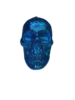 Boland Schedel blauw glitter - Blauw - Piepschuim - 10 cm