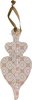 Decoratie kersthanger - Roze - Papier - Klein - h 35 cm