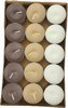 Geur theelichten - waxinelichtjes cinnamon spice - Bruin - 30 stuks