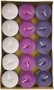 Geur theelichten - waxinelichtjes lavendel - Paars - 30 stuks