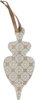 Decoratie hanger - Beige - Papier - Klein - h 35 cm