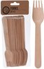 Houten Vorken WIEK - 20 STUKS - 16 cm - Hout - Milieu vriendelijk - Vorken - Wegwerp vorken