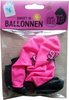 Sweet Sixteen Ballonnen - Zwart / Roze - Rubber - 6 Stuks