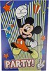 Mickey Mouse uitnodiging kaarten jongens - Blauw / Multicolor - Karton / Papier - 10 x 15 cm - Set van 5