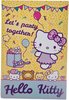 Hello Kitty uitnodiging kaarten meisjes - Geel / Multicolor - Karton / Papier - 10 x 15 cm - Set van 5