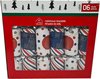 Christmas Crackers - Party Crackers - Mini Kerstmis Spel - Kerstspel - Wie ben ik - Kerst Musthave - Wit / Rood / Blauw - Set v