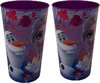 Frozen - 2 Bekers - Serviesset - Kinderservies - Kunststof - Paars