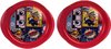 Paw Patrol - 2 Kommen - Serviesset - Kinderservies - Kunststof - Rood