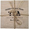 Houten Onderzetters TEA - Bruin - Hout - Anti Slip -Vierkant - 10 x 10 cm - Set van 4