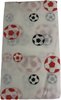 Voetbal Tafelkleed LIDWINA - Wit / Zwart / Rood - Stevig Papier - 180 x 130 cm