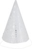 Party Happy New Year feesthoedjes - Papier - Glitters - Wit/Zilver - Verkleedaccessoires - 6 stuks - Feestdagen - Happy New Yea