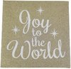 Glitter Canva - You To The World - Goud - Decoratie - Muur - Schilderij