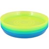 Kinder borden / bordjes JENSEN - Geel / Groen / Blauw - Kunststof- Set van 6 - Kinderservies