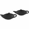 Theezakjeshouders CHESTER - Zwart - Keramiek - 13 x 9 cm - 2 Delig