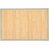 Badkamermat CHARLIE - Mat - Lichtbruin / Groen - Bamboe - 50 x 75 cm