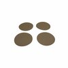 luxe onderzetter STARK - Goud - Kunstleder - Rond - 10 x 10 cm - Set van 4