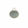 Hang spiegel LINSEY met ketting - Goud - Kunststof - &Oslash; 20 cm - Rond