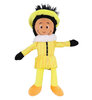 Pieten knuffel - Pluche - Geel / Zwart / Wit - 30 cm - Kids - Piet - Sint - Sinterklaas - pop - pietenpop