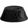 Luxe Velvet Kerstboomrok HEAVEN - Zwart / All black - Zacht Velvet / Fluweel - Kerstboom Mand - Polyester - &Oslash; 40 x 60 x 