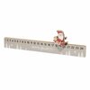 Decoratie kalender &#039;&#039;Aftellen tot Kerst&#039;&#039; met kerstman - Christmas Countdown - Grijs / Wit - Hout -