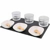 Amuse Set JASKO - Serveerset - Zwart / Wit - Glas / Aardewerk - 10 Delig