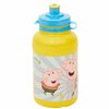 Kinderfles bidon Peppa Pig - Blauw / Geel - Kunststof - 400 ml - Waterfles - Fles - Bidon 