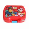 Paw Patrol Broodtrommel - Rood - Kunststof - Brooddoos - Lunchbox - 17 x 13.5 x 6.5 cm 
