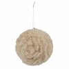 Fluffy kerstballen - 2 Stuks - Bruin - Beige - Kerstboom - Kerst - Kerstmis - Kerstdecoratie