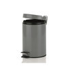 Pedaalemmer ROBERTO - Grijs - Kunststof binnen emmer - 3L - &Oslash; 16.5 x h 25 cm - Rond