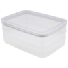 Curver Vleeswarendoos - 3x- 0.8 L - 22.5 x 15.5 x 9 cm - Inclusief deksel - Opbergdoos - Storage box - Beleg - Kunststof