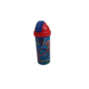 Drinkbeker Spiderman Schuifdeksel Met Rietje - Rood / Blauw - Kunststof - 410 ml - Waterfles - Fles - Bidon