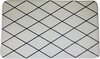 Badmat FIONN met ruit print - Zwart / Wit - Polyester - 45 x 75 cm - Badkamer - Bad - Badmat - Huis - Interieur
