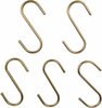 S-haken / ophanghaken - Goud - Set van 5 - Metaal - Ophanghaken