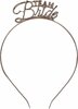 Diadeem met tekst "Team Bride" - Brons - Metaal - One Size - Trouwen - Vrijgezellenfeest - Feest - Party - Trouwf