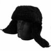 Deuba Faux fur bontmuts - Zwart - Nep bont muts - Russische bontmuts met pompoms2