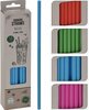 Herbruikbare rietjes JAKOB Assorti - Multicolor - Kunststof - ⌀ 6 mm x h 22 cm - 50 stuks - Rietje - Straw - Drinken - D