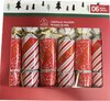 Kerst Crackers - Christmascrackers - Mini Kerstkaartjes - Kerst Musthave - Rood / Wit / Goud - Set van 6 - Kerstmis - Kerstdeco