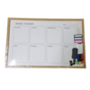 Memobord / Whiteboard / Planner - PLANNER BUDDY - Weekly planner - Bruin 38 x 58 cm - Incl. accessoires - FSC&reg;-gecertificeerd 