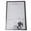 Memobord / Whiteboard / - Weekplanner -  PLANNER PAL - Weekly Planner - Zwart - 38 x 58 cm - Inclu accessoires - FSC&reg;-ge
