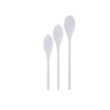 Pollepels SPOONY - Wit - Kunststof - Set van 3 - Afmetingen 25 cm - 28 cm - 33 cm - Pollepel - Hittebestending tot 170 graden
