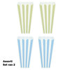 Popcorn bak herbruikbaar - Blauw / Groen - Kunststof - 9 x 9 x 19 cm - Set van 2 - Assorti3