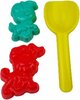 Strandspeelgoed set Woezel en Pip - Geel / Multicolor - Kunststof - 3 Stuks - Vanaf 18 maanden - Strand - Speelgoed - Schep - Z